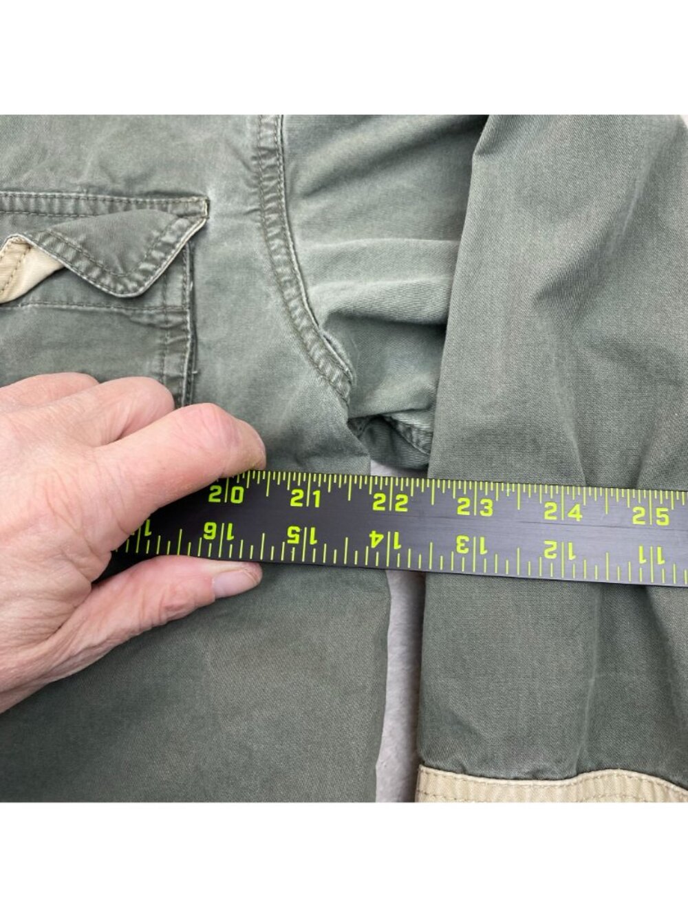 Gander Mountain Mens Shooting Shirt L Quilted Shoulder Long Sleeve Button Down - Picture 6 of 10